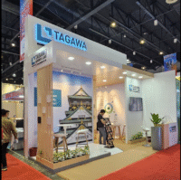 Crafting the Perfect Brand Experience: 27 sqm Japanese Minimalism Booth for TAGAWA Lab at WORLDBEX 2025 by Projectcre8, Expert in Booth Fabrication